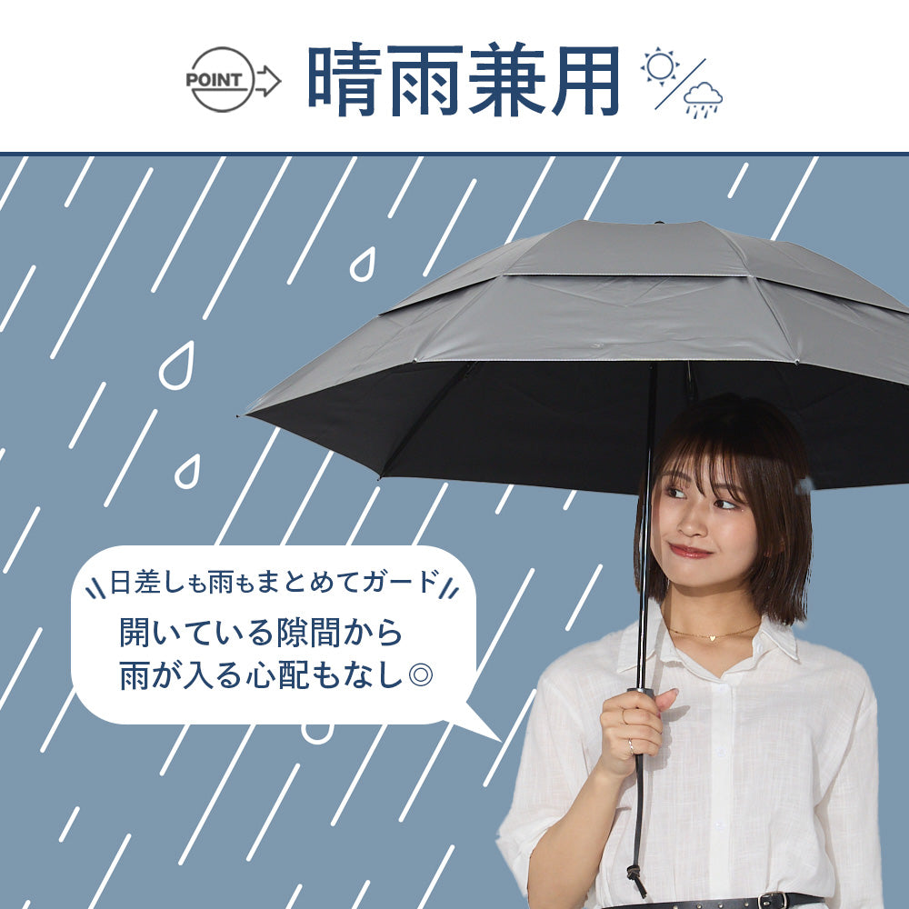 monaka / 風の抜ける傘 晴雨兼用 折りたたみ傘 日傘 男女兼用