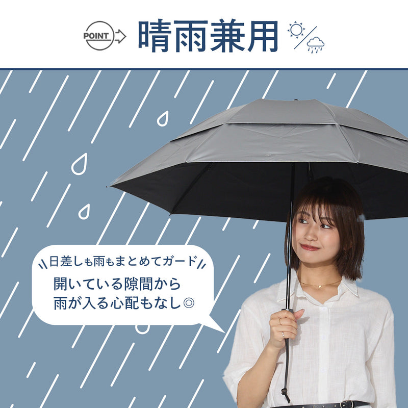 monaka / 風の抜ける傘 晴雨兼用 折りたたみ傘 日傘  男女兼用 シルバーコーティング 折りたたみ傘 晴雨兼用傘