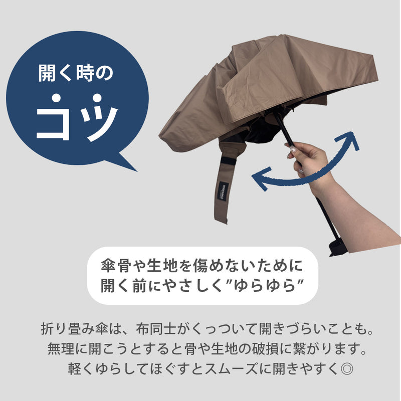 monaka / 5段 コンパクト日傘 晴雨兼用 遮光率100％ UVカット100％ UPF50+ UVカット 折りたたみ傘 日傘 メンズ レディース 軽量 男女兼用 コンパクトサイズ 55