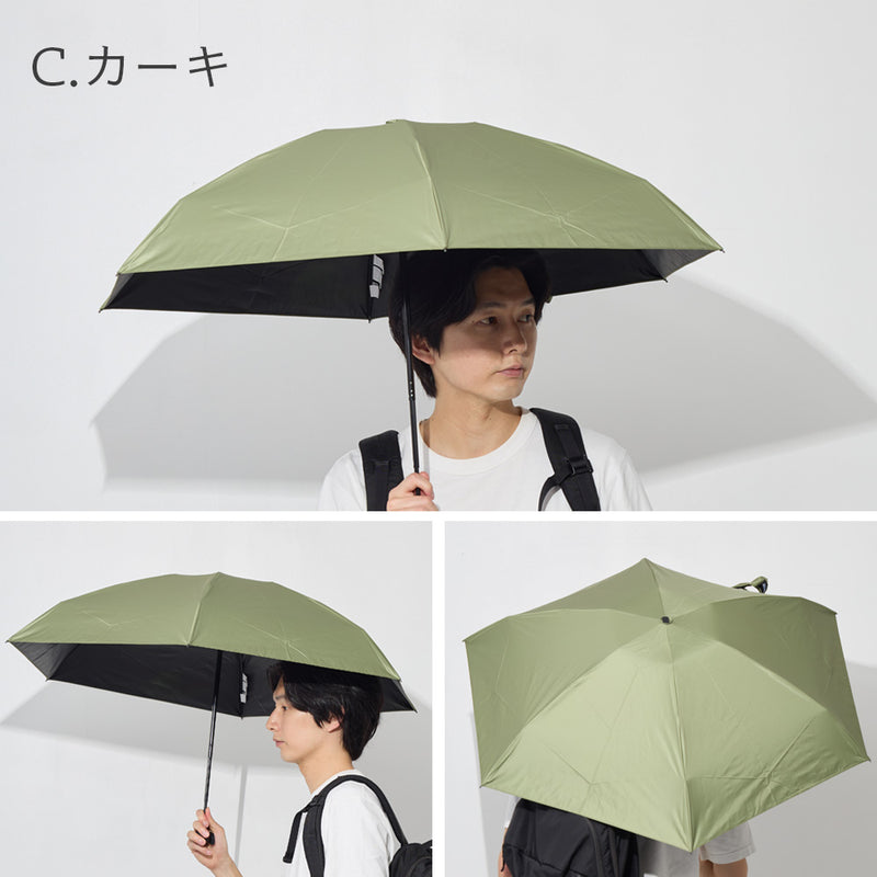 monaka / 5段 コンパクト日傘 晴雨兼用 遮光率100％ UVカット100％ UPF50+ UVカット 折りたたみ傘 日傘 メンズ レディース 軽量 男女兼用 コンパクトサイズ 55