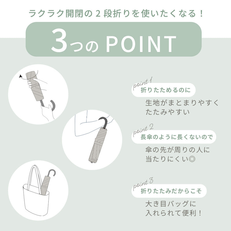 Lueur / 日傘 折りたたみ傘 遮光率100% UVカット99.9% 晴雨兼用 レディース傘 トップレス くるっとポン