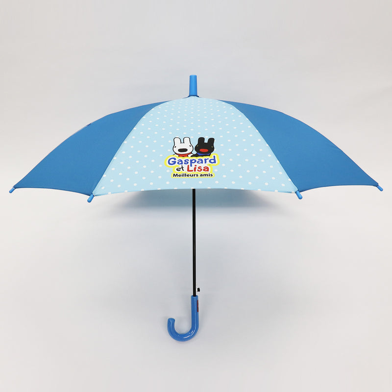 リサとガスパール / 子供用 傘 雨傘 長傘 透明窓 グラスファイバー 50cm
