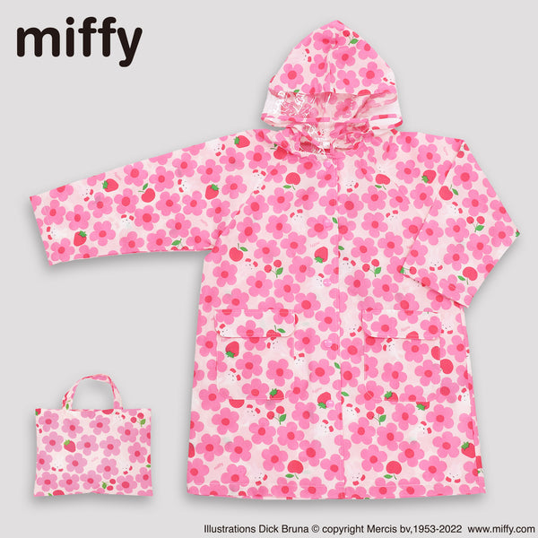 miffy ミッフィー / レインコート 子供用 110cm 120cm お花畑