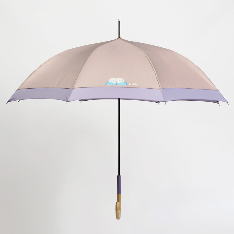 pitori「セキセイインコ」/ レディース傘 雨傘 長傘 グラスファイバー 